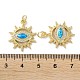 Латунные микропаве прозрачные подвески с фианитом KK-C045-08G-3