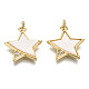 Латунные микропаве прозрачные подвески с фианитом X-ZIRC-S067-057-NF-1