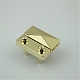 Застежки для кошелька с замком из цинкового сплава PURS-PW0005-093LG-1