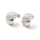 Серьги-гвоздики из латуни с шестигранной головкой EJEW-P254-03P-1