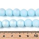 Нити из матовых непрозрачных стеклянных бусин GLAA-T032-P10mm-MBB10-4