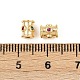 Латунные микро проложить кубического циркония бусы KK-H078-17G-3