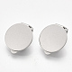 Фурнитура для сережек-клипс из нержавеющей стали марки 304 STAS-T045-33D-P-1
