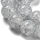 Окрашенного распылением треск стеклянные бусы нити DGLA-C002-10mm-02-4