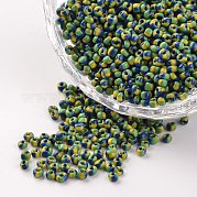 12/0 непрозрачные цвета просачиваться стеклянные бусины SEED-M008-C05