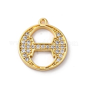 Подвеска из латуни с микропаве из кубического циркония KK-H449-76G-08