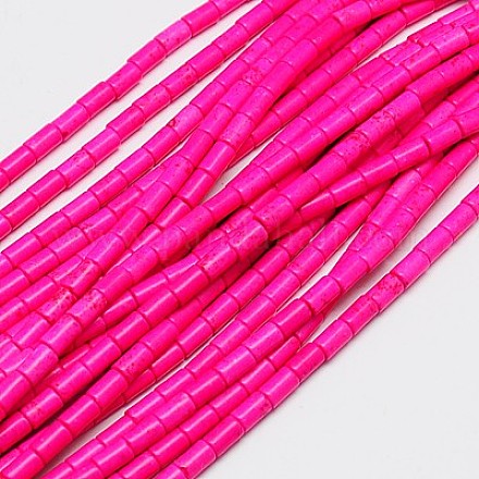 Синтетических нитей бирюзовые бусы TURQ-G120-3x5mm-01-1