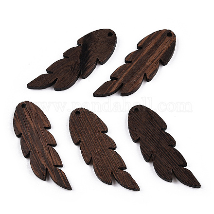 Подвески из натурального дерева венге WOOD-T023-39-1
