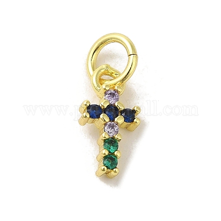 Латунные микро проложить кубического циркония подвески KK-M283-20H-02-1