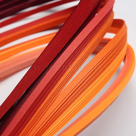 6 цвета рюш бумаги полоски DIY-J001-5mm-39cm-A01-1