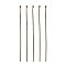 Brass Ball Head Pins, Antique Bronze, 70x0.7mm, 21 Gauge, Head: 1.85mm