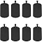 SUNNYCLUE 1 Box 10 Pcs Blank Stamping Charms Stainless Steel Stamp Tags Bulk Metal Rectangle Black Military Dog Tag Engraving Blanks Charm for Jewelry Making Charms DIY Crafts Bracelet Necklace Gifts