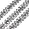 304 Stainless Steel Double-Circle Link Chains, Unwelded, with Spool, Stainless Steel Color, 14.5x6x1mm