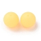 Luminous Round Food Grade Silicone Beads, Gold, 15x14.5mm, Hole: 2mm