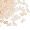 Gradient Color Transparent Acrylic Beads, with Golden Foil, Peanut, PapayaWhip, 5.5x11.5x6.5mm, Hole: 1.8mm, about: 40pcs/10g
