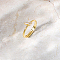 Brass Adjustable Rings, Butterfly, Golden, No Size 