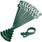 Reusable Plastic Plant Cable Ties, Adjustable Plant Twist Ties, Garden Tool, Green, 250x28x4mm