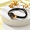 Constellation Nylon Cords Multi-strand Bracelets, Double Chain Jewelry for Women Men, with Golden Brass Findings & Enamel Charm, Gemini, 8 inch(20.3cm)