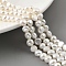 Natural Cultured Freshwater Pearl Beads Strands, Two Sides Polished, Floral White, 5.5~6mm, Hole: 0.5mm, about 31pcs/strand, 7.09''(18cm)