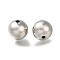 Rack Plating Brass Beads, Long-Lasting Plated, Lead Free & Cadmium Free, Round, Platinum, 10mm, Hole: 1.6mm