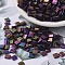 MIYUKI TILA Beads, Japanese Seed Beads, 2-Hole, (TL454) Metallic Dark Plum Iris, 5x5x1.9mm, Hole: 0.8mm, about 118pcs/10g