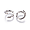 Non-Tarnish 304 Stainless Steel Jump Ring, Open Jump Rings, Stainless Steel Color, 12 Gauge, 12x2mm, Inner Diameter: 8mm