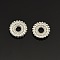 Disc Plating Zinc Alloy Spacer Beads, Silver Color Plated, 9.5x2mm, Hole: 2mm