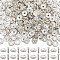 300Pcs Brass Rhinestone Spacer Beads, Grade B, Clear, Silver Color Plated, Crystal, 10x4mm, Hole: 2mm