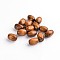 Lead Free Wood Beads, Oval, Nice for Children's Day Gift Making, Dyed, Chocolate, Size: about 8mm wide, 12mm long, hole: 3mm, about 4000pcs/1000g