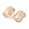 Electroplate Glass Beads, AB Color, Faceted Pillow, Blanched Almond, 10x8x6mm, Hole: 1.6mm