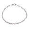 Non-Tarnish 304 Stainless Steel Figaro Chain Necklaces, with Lobster Claw Clasps, Stainless Steel Color, 8.66 inch(22cm), 3mm