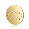 201 Stainless Steel Links connectors, Flat Round with Constellation, Golden, Aquarius, 12x0.8mm, Hole: 0.8mm