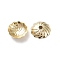 Brass Bead Caps, Cadmium Free & Lead Free, Flower, Real 24K Gold Plated, 7x7x2mm, Hole: 1.2mm