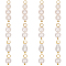 16Pcs 4 Styles Natural Freshwater Pearl Pendants, Teardrop & Round Charms, with Metal Loops, Golden, 12~24x6~6.5x5.5~6.5mm, Hole: 2.8mm, 4pcs/style