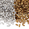 960Pcs 2 Colors Electroplate Glass Seed Beads, 2-Hole, Metallic Colours, Rectangle, Mixed Color, 4.5~5x2x1~1.5mm, Hole: 0.5~0.8mm, 480pcs/color