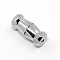 Brass Screw Clasps, Platinum, 11x4.5mm, hole: 0.5mm