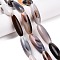 Natural White Agate Beads Strands, Rice, WhiteSmoke, 39.5~41x11~15mm, Hole: 3mm, about 10pcs/strand, 15.35~16''(39~40cm)
