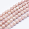 Natural Pink Opal Beads Strands, Round, 10~10.5mm, Hole: 1mm, about 36-38pcs/strand, 15 inch(38cm)