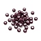 Opaque Acrylic Beads, Flat Round with Letter, Purple, 7x4mm, Hole: 1.6mm, about 3846pcs/500g