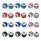 UNICRAFTALE 24pcs 6 Colors Column European Beads with Polymer Clay Rhinestone 304 Stainless Steel Beads Fit European Bracelet Chain Jewelry Making