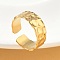 304 Stainless Steel Rings, Real 18K Gold Plated, 7.5mm