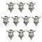 10Pcs Tibetan Style Alloy Beads, Skull, Antique Silver, 20.5x21x16mm, Hole: 7mm