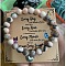 Fashion Natural Rhodonite Beads Stretch Bracelets, Alloy Heart Charms Bracelets without Paper Card