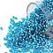 TOHO Round Seed Beads, Japanese Seed Beads, (23BF) Silver Lined Frost Dark Aquamarine, 11/0, 2.2mm, Hole: 0.8mm, about 5555pcs/50g