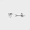 Elegant Stainless Steel Imitation Pearl Stud Earrings, Round, Silver