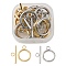 10 Sets 2 Styles 304 Stainless Steel Toggle Clasps, Ring, Golden & Stainless Steel Color, Ring: 20.5~21x15.5~16x2mm, Hole: 3mm, Bar: 23x7x2mm,  5 sets/style