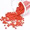 TOHO Round Seed Beads, Japanese Seed Beads, (50F) Opaque Frost Sunset Orange, 11/0, 2.2mm, Hole: 0.8mm, about 1110pcs/10g