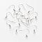 Tarnish Resistant 304 Stainless Steel Earring Hooks, Ear Wire, with Horizontal Loop, Stainless Steel Color, 17~19x21x1.7mm, Hole: 2mm, 22 Gauge, Pin: 0.6mm