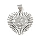 Латунные микро проложить кубического циркония подвески KK-P323-11F-P01-1