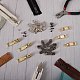 20 комплект 2 цвета цинкового сплава аксессуары для ремонта молнии FIND-SZ0001-78-4